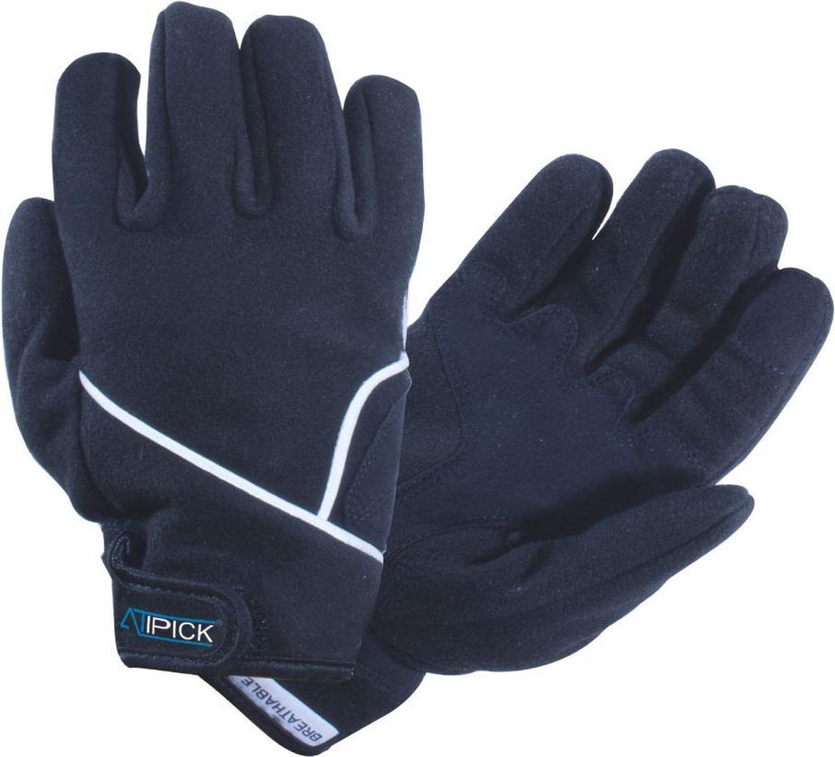 Atipick Fietshandschoenen Fleece Donkerblauw Maat S