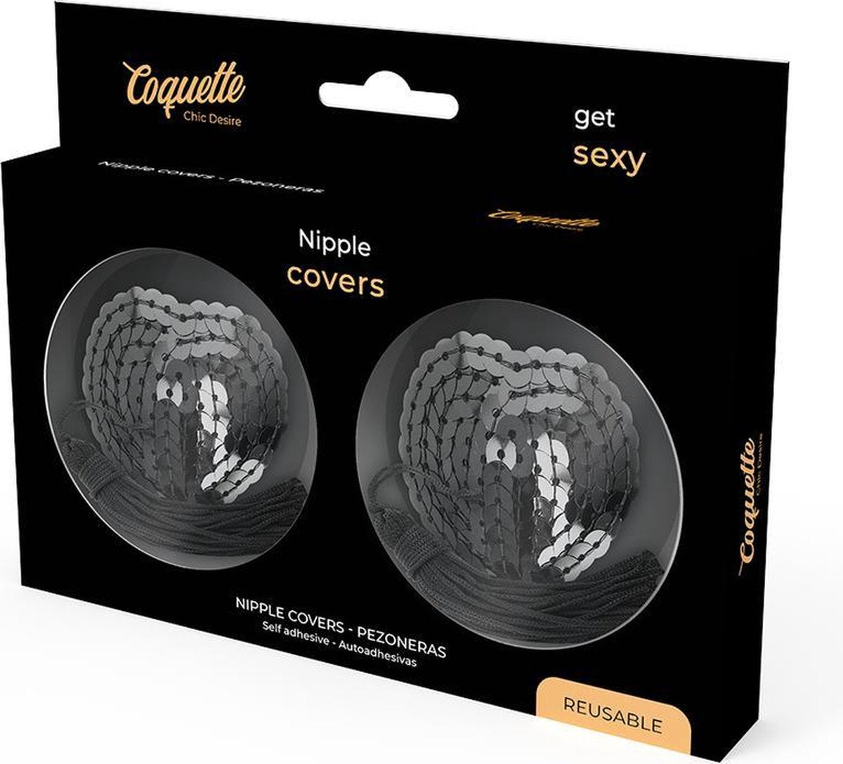 Coquette Chic Desire   Nipple Covers Black 