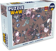 Puzzel - Puzzel 1000 stukjes volwassenen - Bloem - Lente - Klaprozen - Legpuzzel