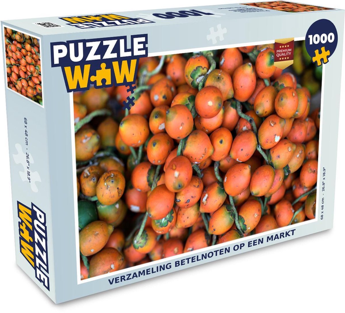 Puzzel 1000 stukjes volwassenen Betelnoot 1000 stukjes - Verzameling betelnoten op een markt  - PuzzleWow heeft +100000 puzzels