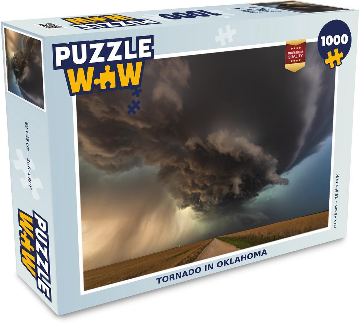 Puzzel 1000 stukjes volwassenen Oklahoma 1000 stukjes - Tornado in Oklahoma  - PuzzleWow heeft +100000 puzzels