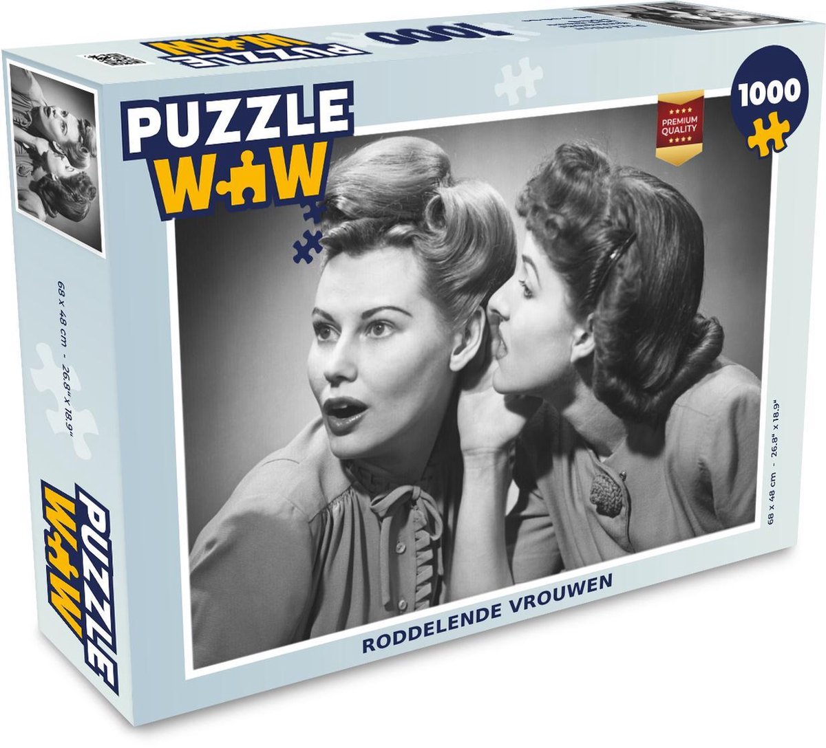 Puzzel 1000 stukjes volwassenen Jaren 50 1000 stukjes - Roddelende vrouwen  - PuzzleWow heeft +100000 puzzels