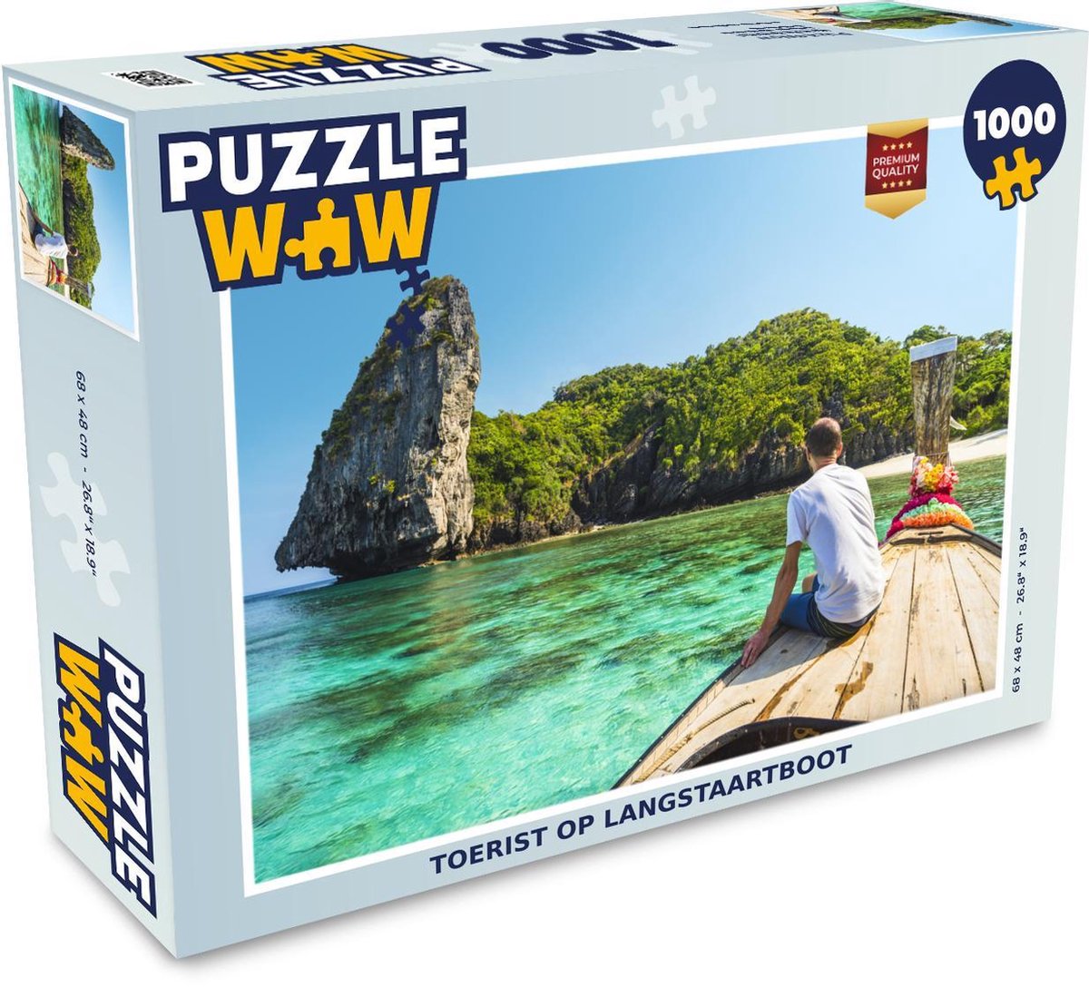 Puzzel 1000 stukjes volwassenen Thailand 2 1000 stukjes - Toerist op langstaartboot  - PuzzleWow heeft +100000 puzzels