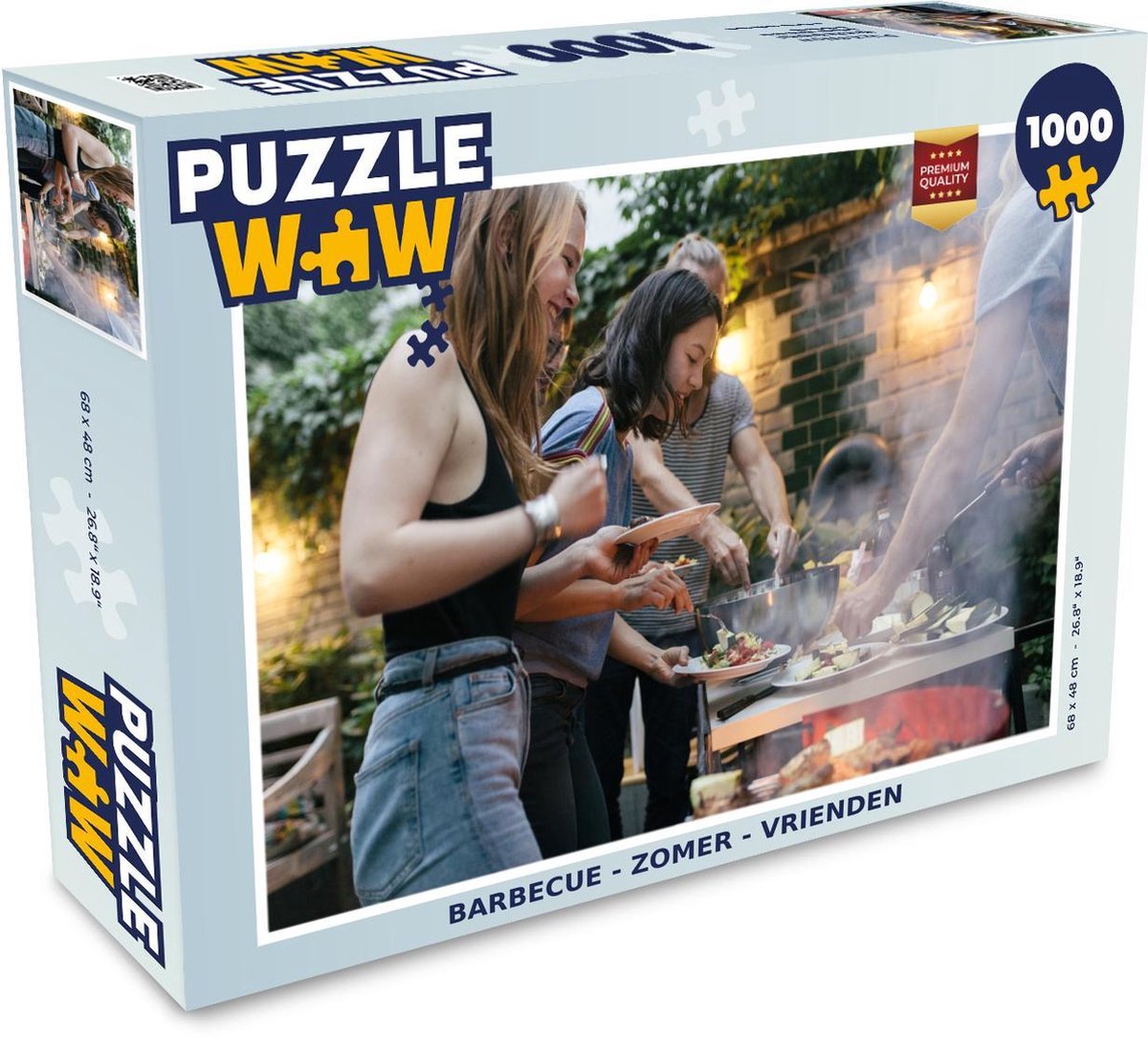 Puzzel - Puzzel 1000 stukjes volwassenen - Barbecue - Zomer - Vrienden - Legpuzzel