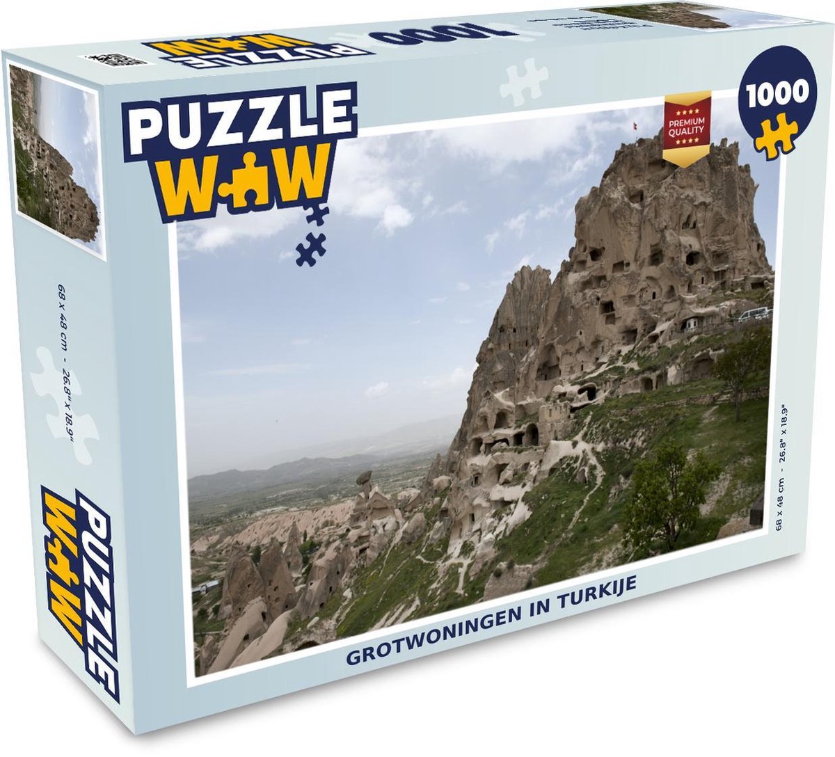 Puzzel 1000 stukjes volwassenen Grotwoning 1000 stukjes - Grotwoningen in Turkije  - PuzzleWow heeft +100000 puzzels
