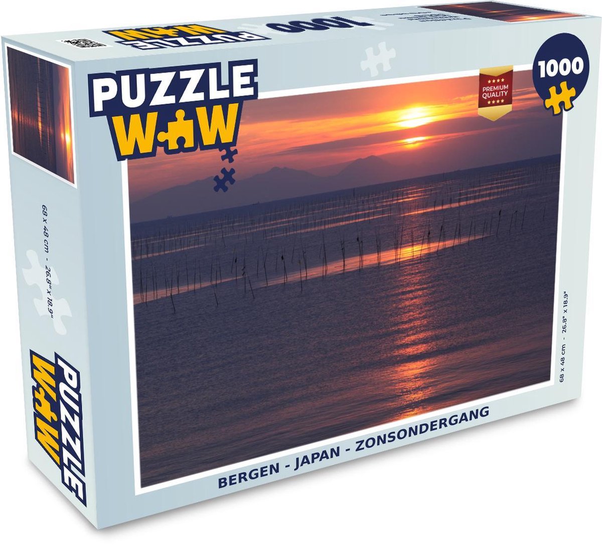 Puzzel - Puzzel 1000 stukjes volwassenen - Bergen - Japan - Zonsondergang - Legpuzzel