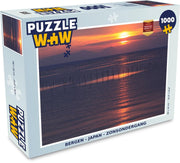 Puzzel - Puzzel 1000 stukjes volwassenen - Bergen - Japan - Zonsondergang - Legpuzzel