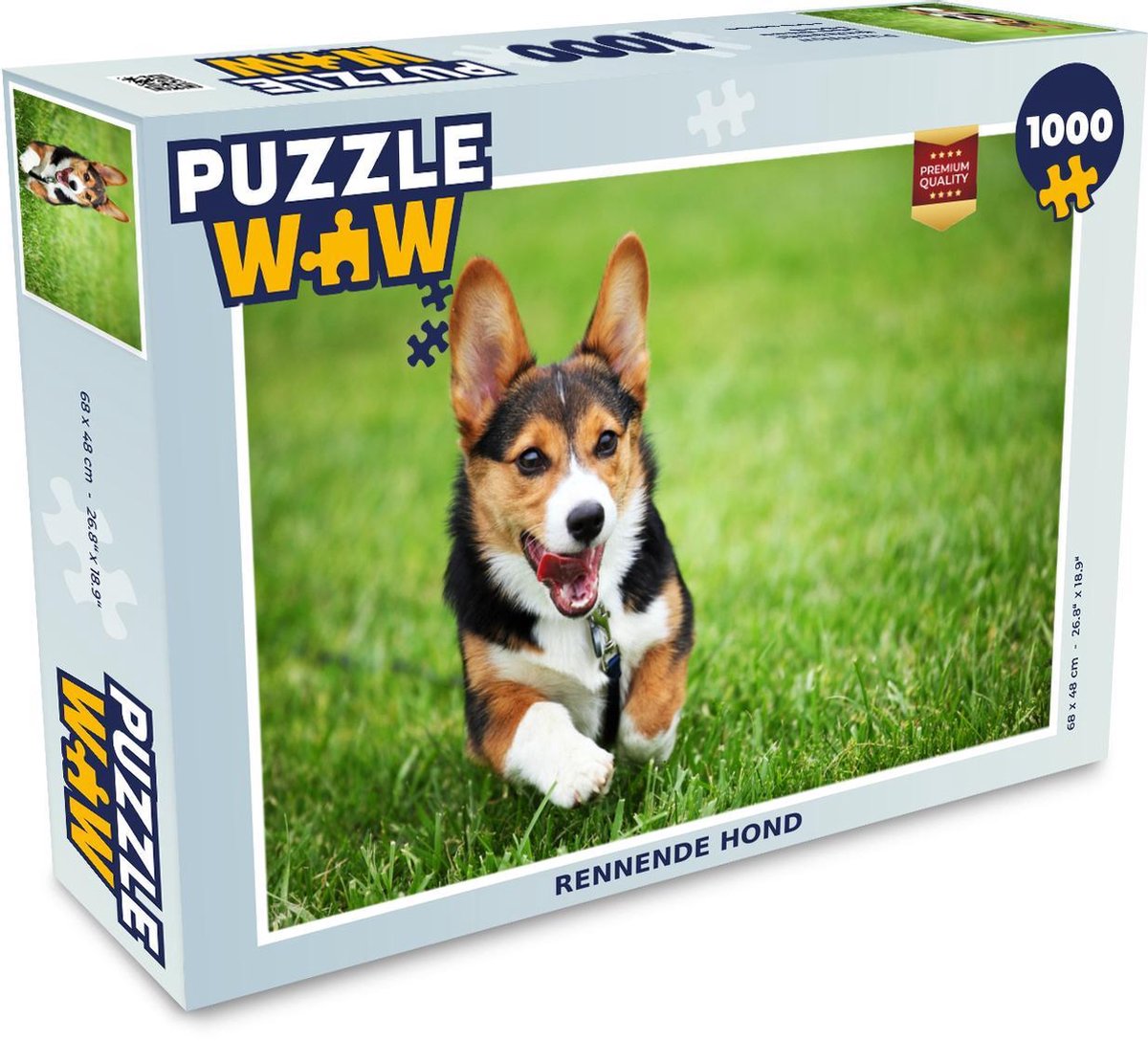 Puzzel 1000 stukjes volwassenen Honden  1000 stukjes - Rennende hond  - PuzzleWow heeft +100000 puzzels