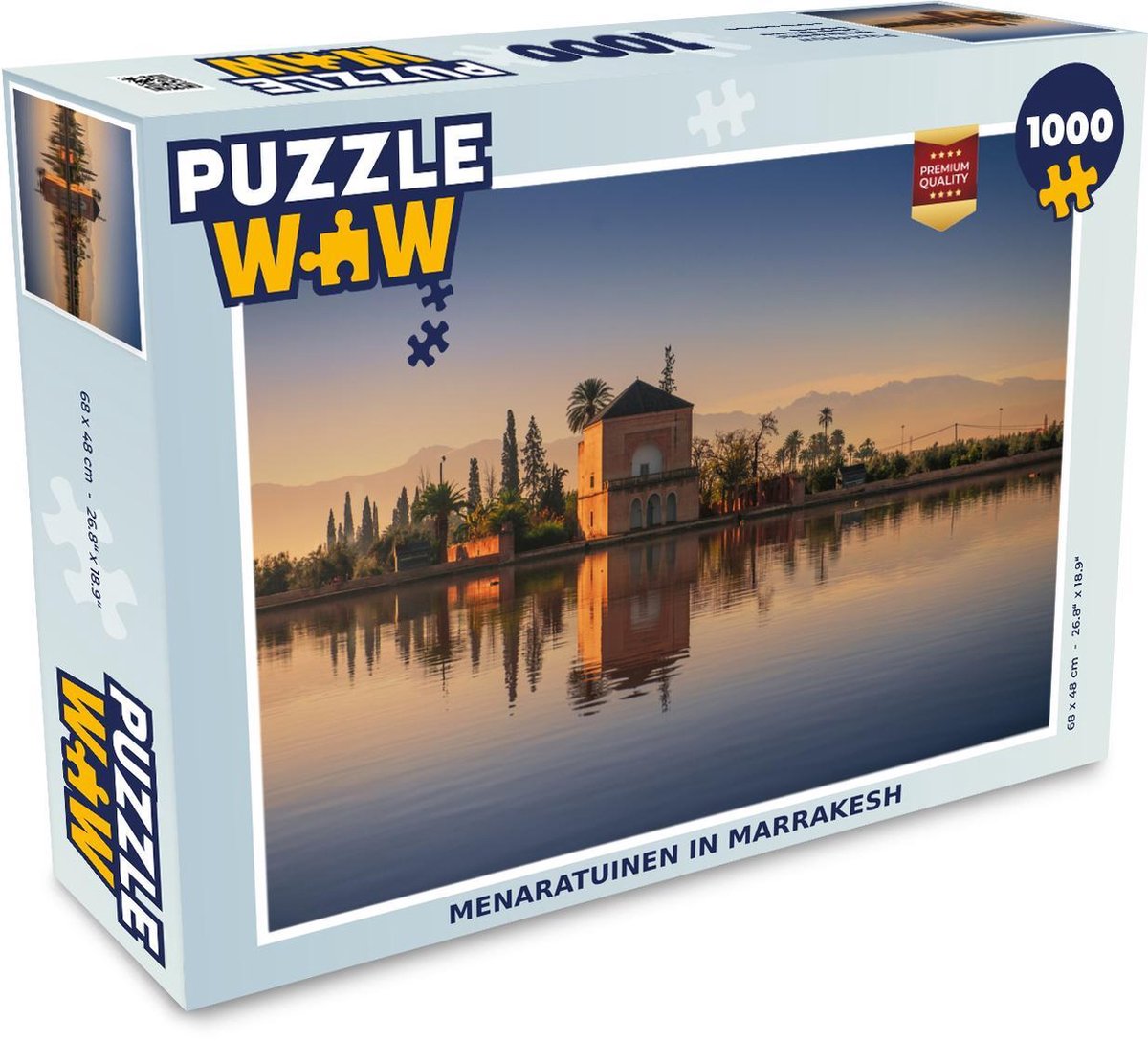 Puzzel 1000 stukjes volwassenen Marrakesh 1000 stukjes - Menaratuinen in Marrakesh puzzel 1000 stukjes  - PuzzleWow heeft +100000 puzzels