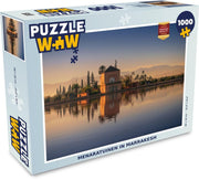 Puzzel 1000 stukjes volwassenen Marrakesh 1000 stukjes - Menaratuinen in Marrakesh puzzel 1000 stukjes  - PuzzleWow heeft +100000 puzzels