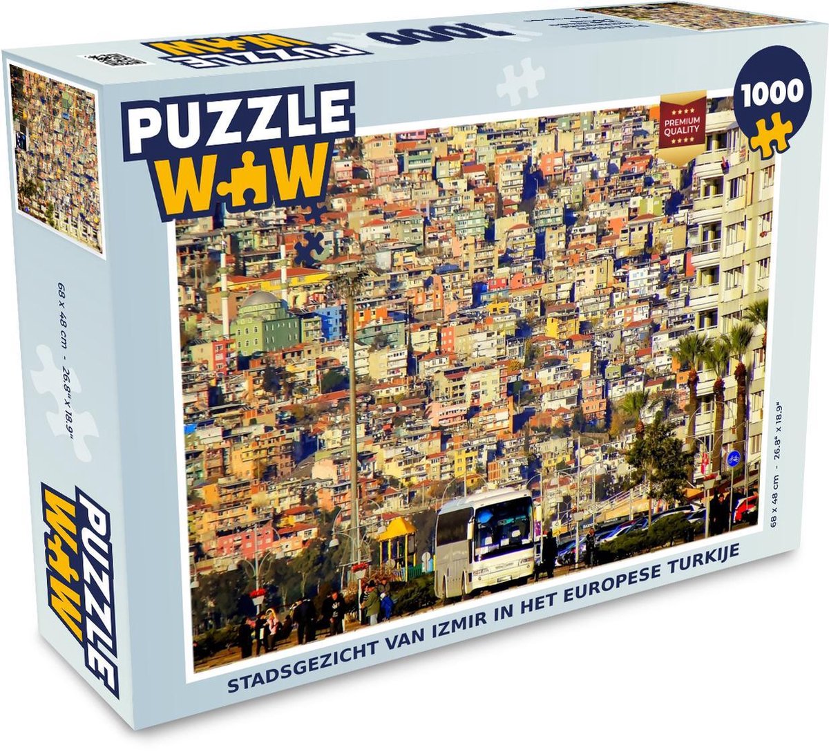 Puzzel 1000 stukjes volwassenen Izmir 1000 stukjes - Stadsgezicht van Izmir in het Europese Turkije  - PuzzleWow heeft +100000 puzzels