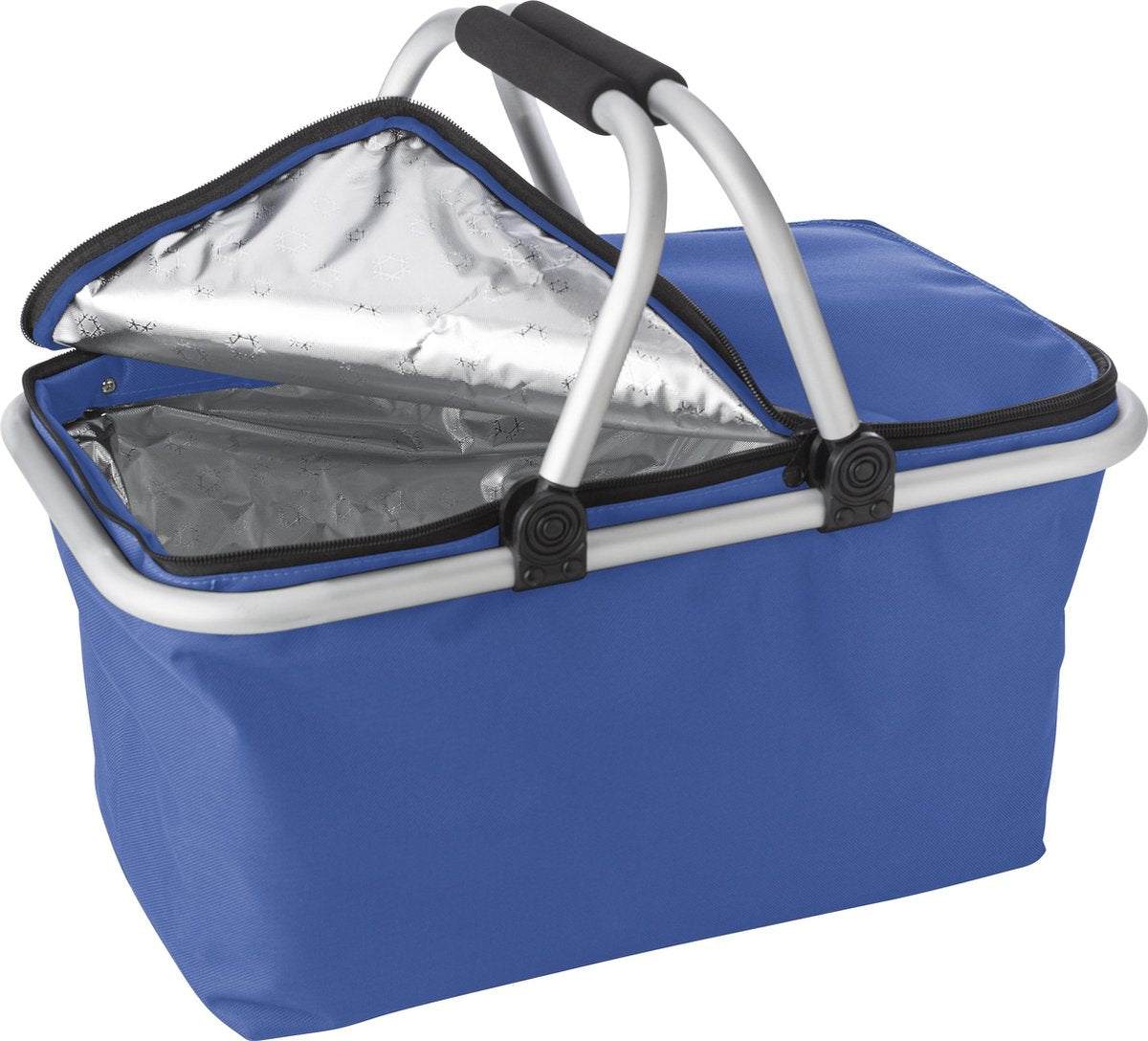 Boodschappenmand - met koelvak - blauw