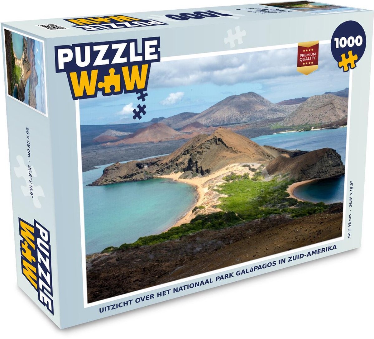 Puzzel 1000 stukjes volwassenen Nationaal park Galápagos 1000 stukjes - Uitzicht over het Nationaal park Galápagos in Zuid-Amerika  - PuzzleWow heeft +100000 puzzels