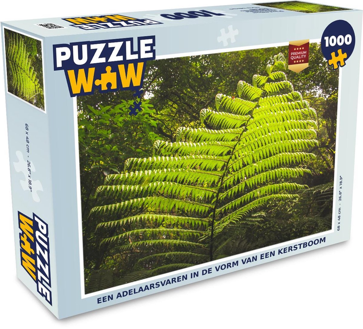 Puzzel Adelaarsvaren 1000 stukjes - Een adelaarsvaren in de vorm van een kerstboom