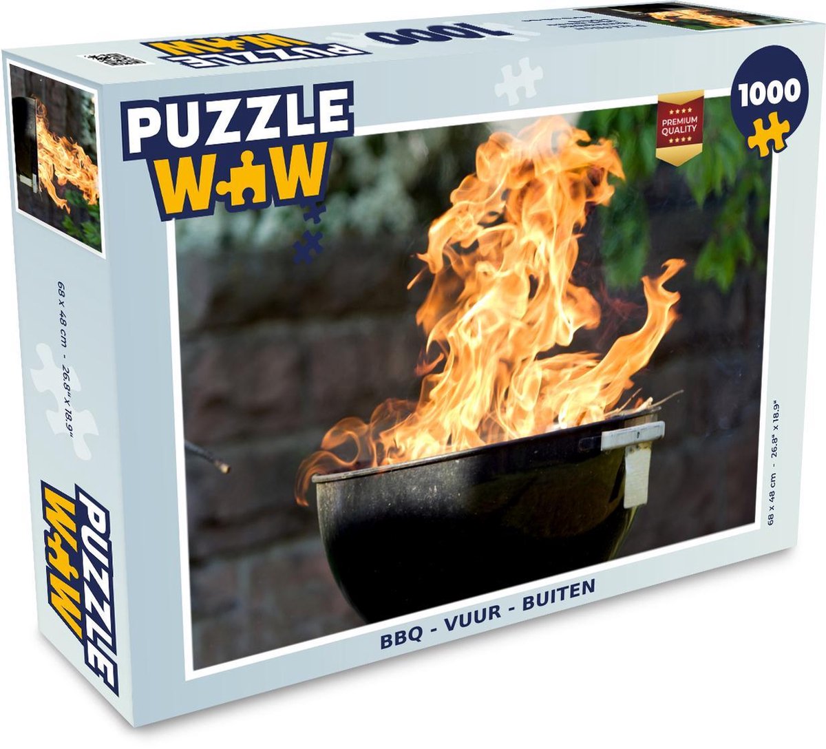Puzzel - Puzzel 1000 stukjes volwassenen - BBQ - Vuur - Buiten - Legpuzzel