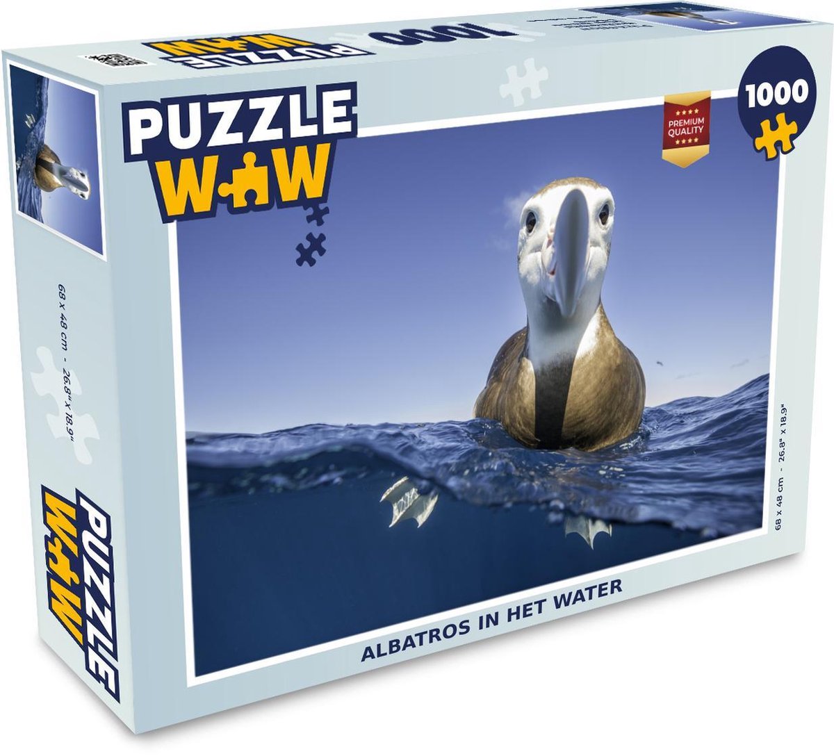 Puzzel 1000 stukjes volwassenen Albatros 1000 stukjes - Albatros in het water  - PuzzleWow heeft +100000 puzzels