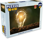 Puzzel 1000 stukjes volwassenen Gloeilampen 1000 stukjes - Gloeilamp in de modder puzzel 1000 stukjes  - PuzzleWow heeft +100000 puzzels