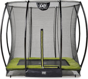 EXIT Silhouette inground trampoline 153x214cm met veiligheidsnet - groen
