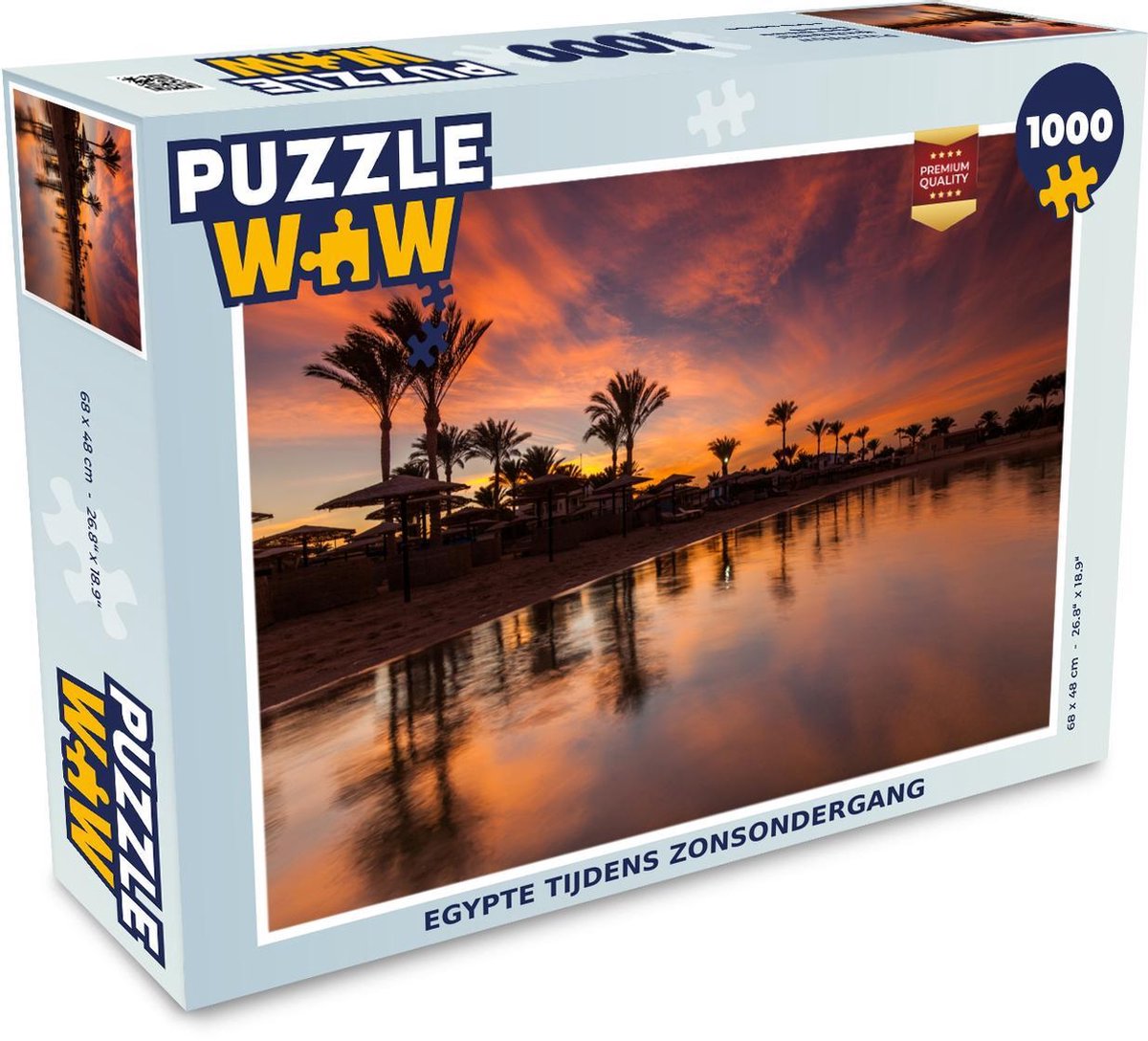 Puzzel 1000 stukjes volwassenen Egypte 1000 stukjes - Egypte tijdens zonsondergang  - PuzzleWow heeft +100000 puzzels