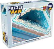 Puzzel 1000 stukjes volwassenen Doorsnede Geode 1000 stukjes - Macro shot geode  - PuzzleWow heeft +100000 puzzels