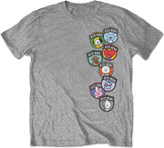 BT21 Heren Tshirt -XL- Badges Grijs