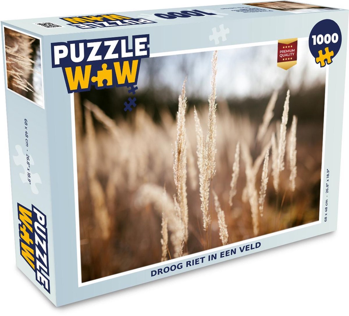 Puzzel 1000 stukjes volwassenen Riet 1000 stukjes - Droog riet in een veld puzzel 1000 stukjes  - PuzzleWow heeft +100000 puzzels