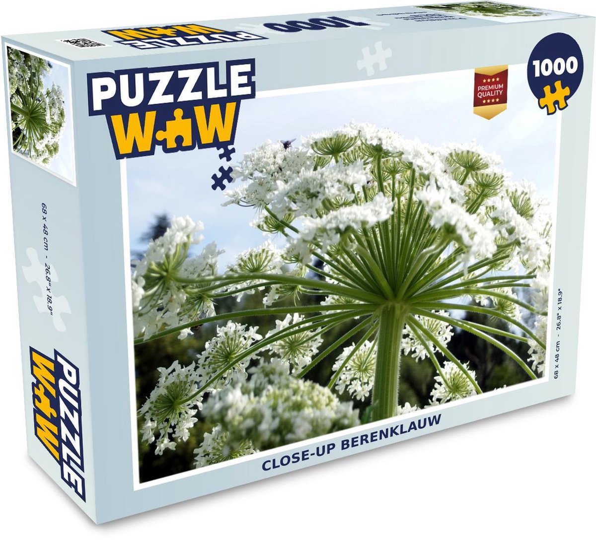 Puzzel 1000 stukjes volwassenen Berenklauw 1000 stukjes - Close-up berenklauw puzzel 1000 stukjes  - PuzzleWow heeft +100000 puzzels