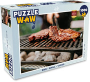 Puzzel - Puzzel 1000 stukjes volwassenen - BBQ - Grill - Vlees - Legpuzzel