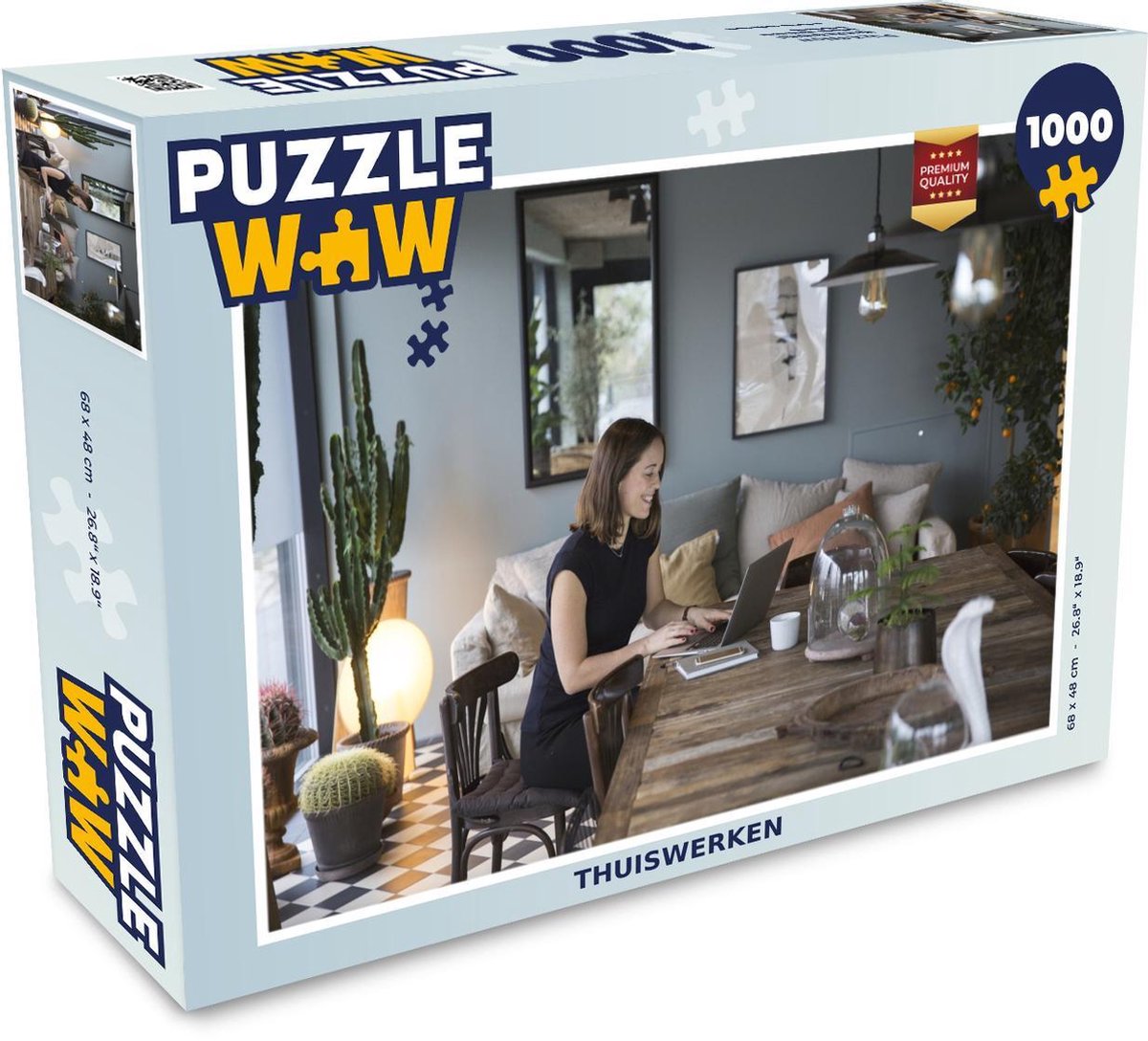 Puzzel 1000 stukjes volwassenen Thuiskantoor 1000 stukjes - Thuiswerken  - PuzzleWow heeft +100000 puzzels