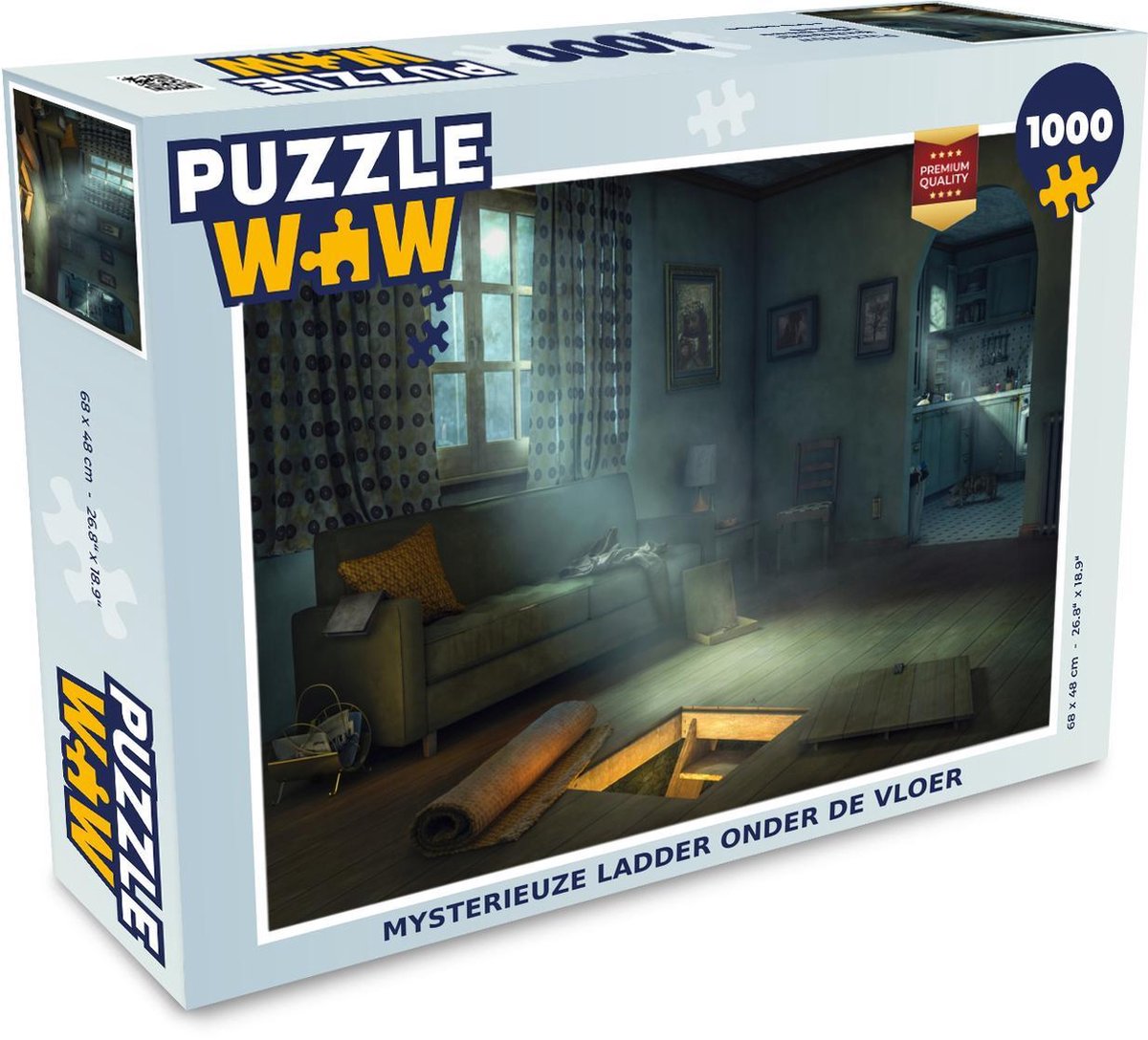 Puzzel 1000 stukjes volwassenen Mysterieus 1000 stukjes - Mysterieuze ladder onder de vloer puzzel 1000 stukjes  - PuzzleWow heeft +100000 puzzels
