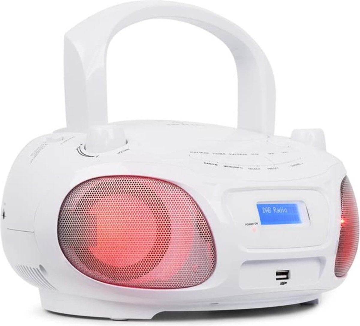 auna Roadie DAB - CD speler - DAB/DAB+ FM radio - LED discolicht - USB MP3/WMA - Bluetooth versie 3.0
