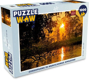 Puzzel 1000 stukjes volwassenen Amazone 1000 stukjes - Zonsopgang in Anavilhanas amazone  - PuzzleWow heeft +100000 puzzels