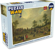 Puzzel 1000 stukjes volwassenen David Tenier 1000 stukjes - Boerenkermis vlakbij Antwerpen - schilderij van David Teniers puzzel 1000 stukjes  - PuzzleWow heeft +100000 puzzels