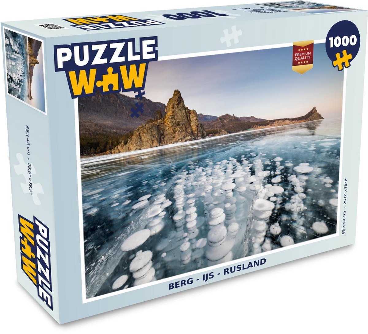 Puzzel - Puzzel 1000 stukjes volwassenen - Berg - IJs - Rusland - Legpuzzel