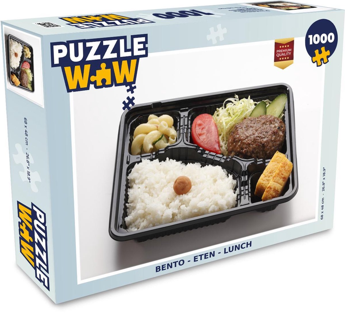 Puzzel - Puzzel 1000 stukjes volwassenen - Bento - Eten - Lunch - Legpuzzel