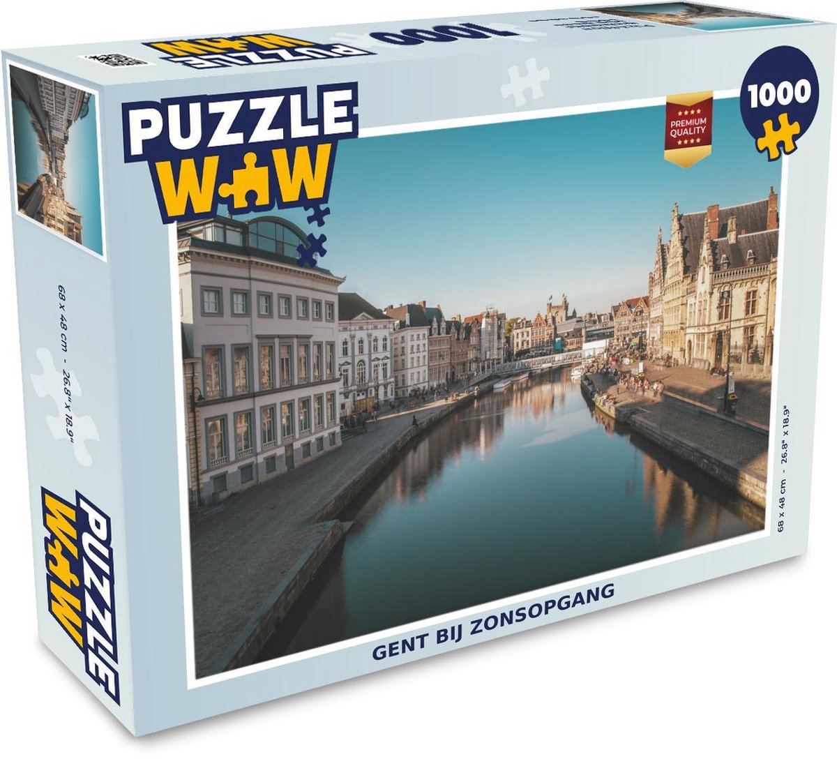 Puzzel Gent 1000 stukjes - Gent bij zonsopgang