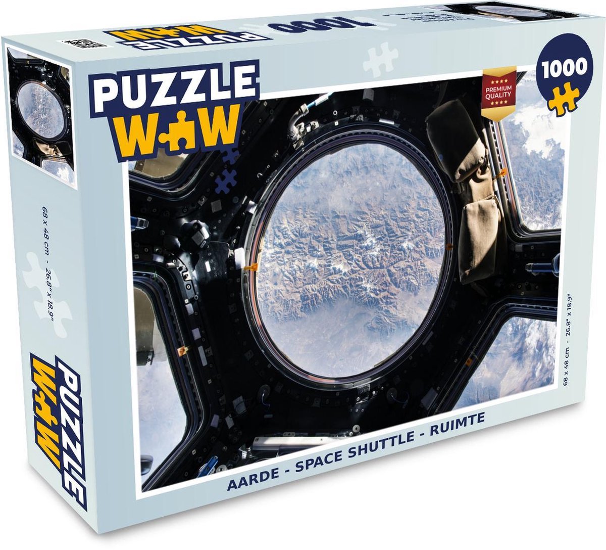 Puzzel - Puzzel 1000 stukjes volwassenen - Aarde - Space shuttle - Ruimte - Legpuzzel