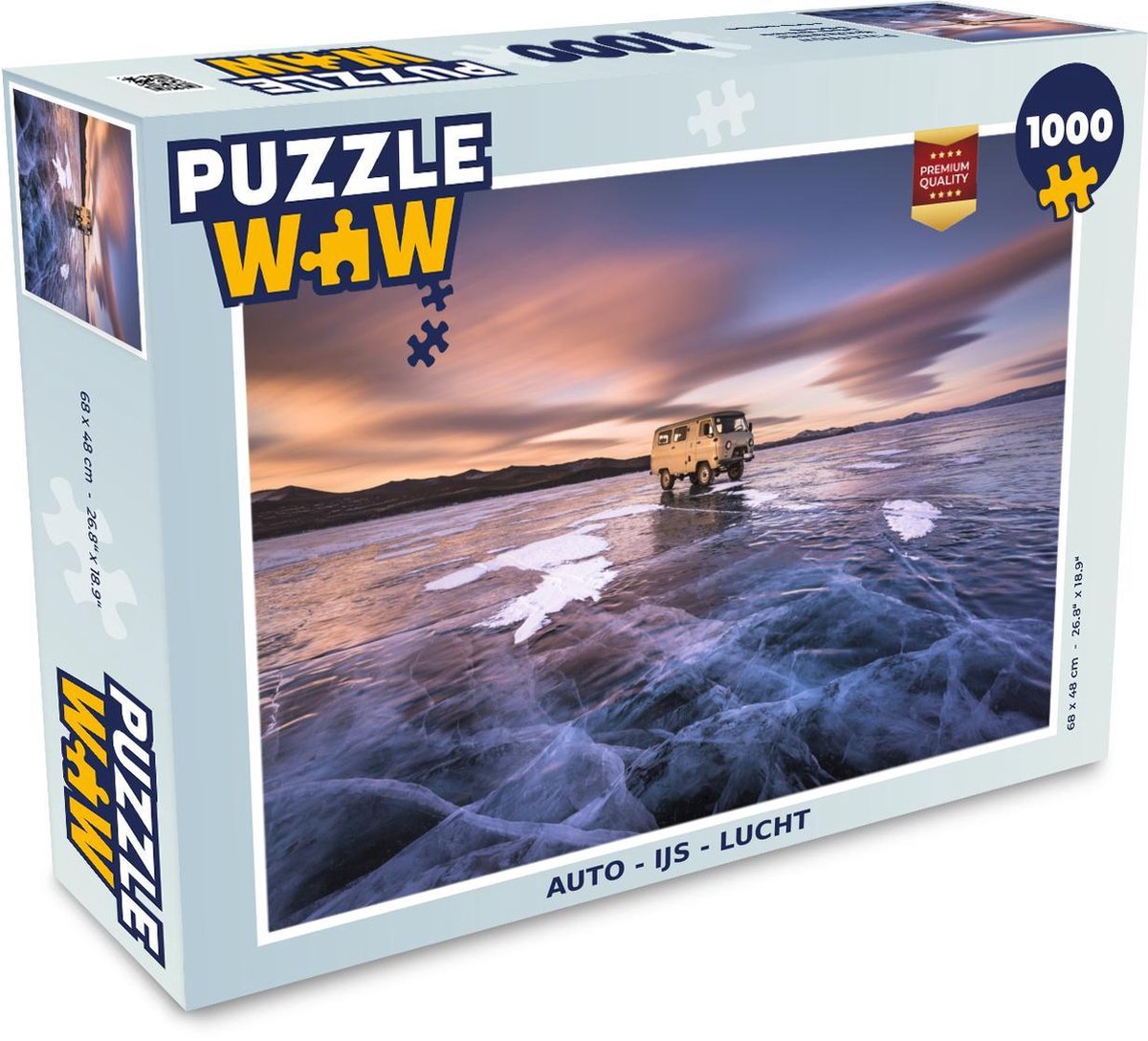Puzzel - Puzzel 1000 stukjes volwassenen - Auto - IJs - Lucht - Legpuzzel