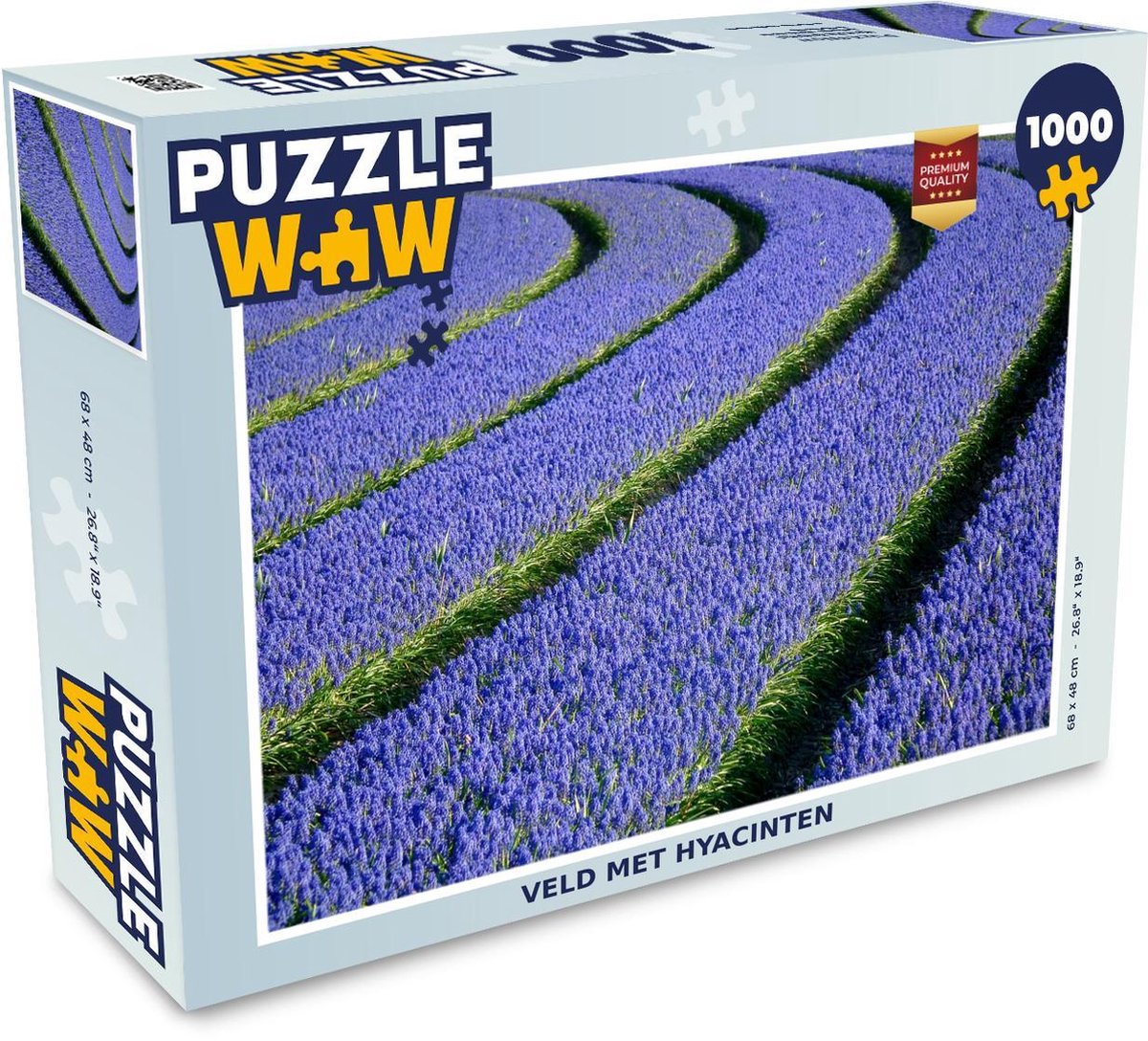 Puzzel 1000 stukjes volwassenen Hyacint  1000 stukjes - Veld met hyacinten puzzel 1000 stukjes  - PuzzleWow heeft +100000 puzzels