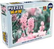 Puzzel 1000 stukjes volwassenen Hyacint  1000 stukjes - Groep met roze hyacinten puzzel 1000 stukjes  - PuzzleWow heeft +100000 puzzels
