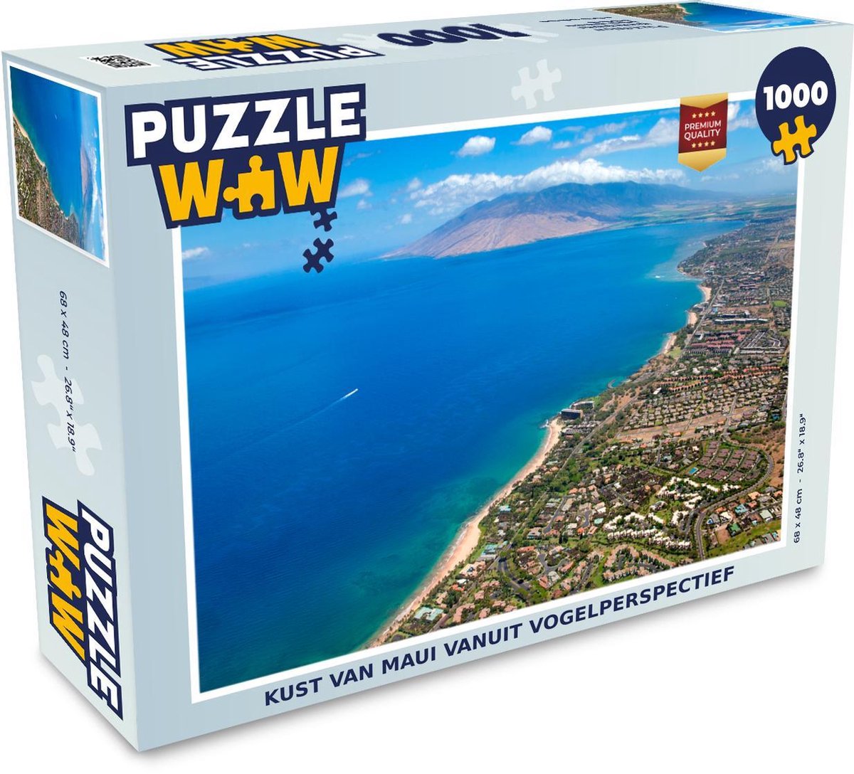 Puzzel 1000 stukjes volwassenen Maui 1000 stukjes - Kust van Maui vanuit vogelperspectief  - PuzzleWow heeft +100000 puzzels