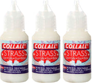 3x Strasslijm Collall - Totaal 75ml - Voor het plakken van strass-steentjes en het maken van Sieraden