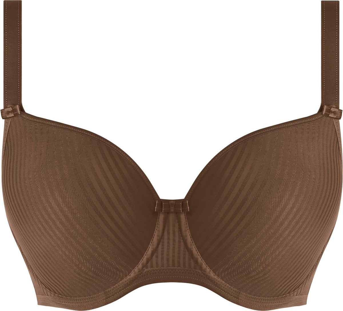 Freya - IDOL UW Moulded Balcony T-Shirt Bra - Coffee Roast - Vrouwen - Maat 80D