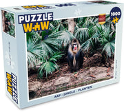 Puzzel - Puzzel 1000 stukjes volwassenen - Aap - Jungle - Planten - Legpuzzel