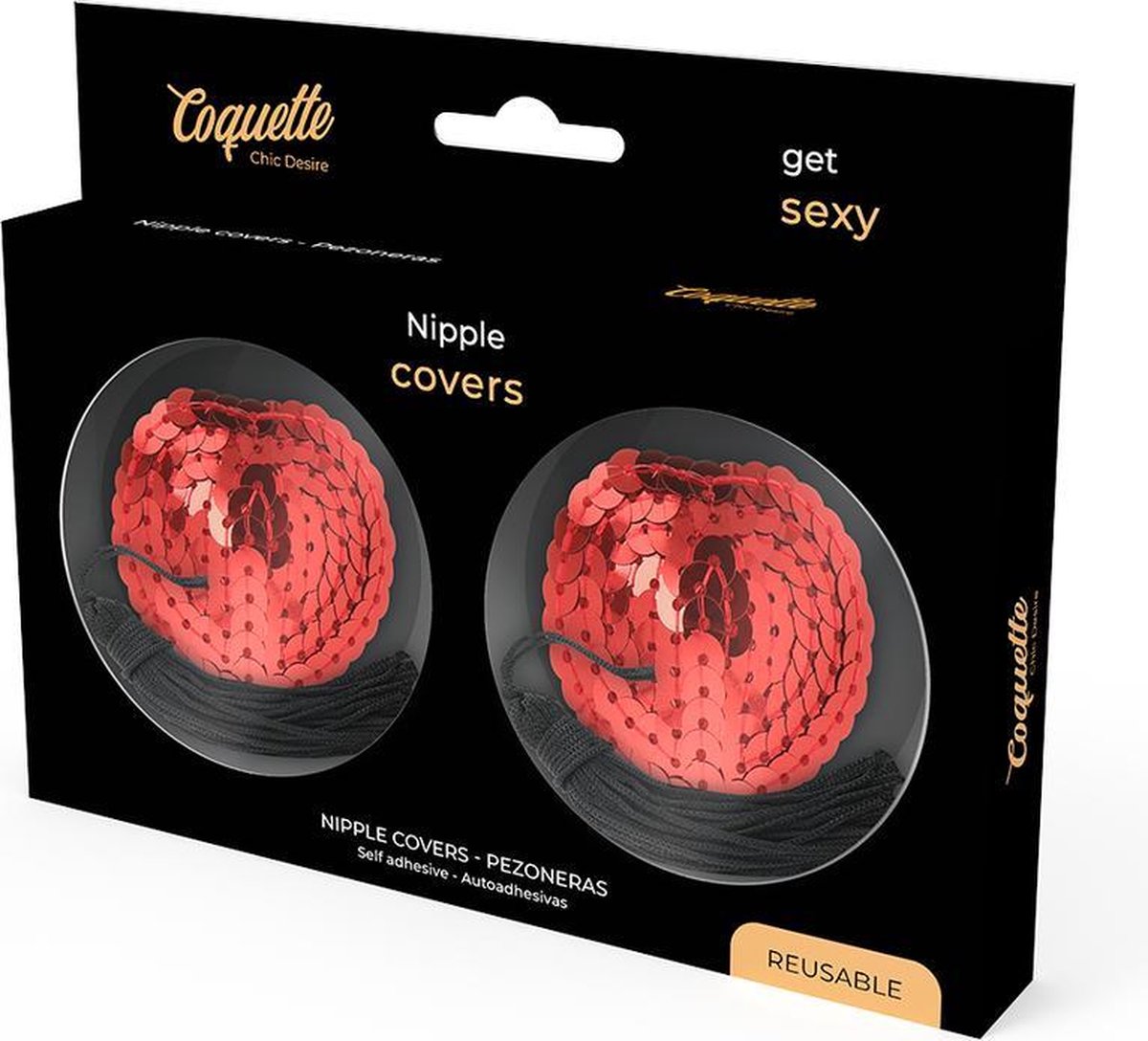 Coquette Chic Desire   Nipple Covers Red 