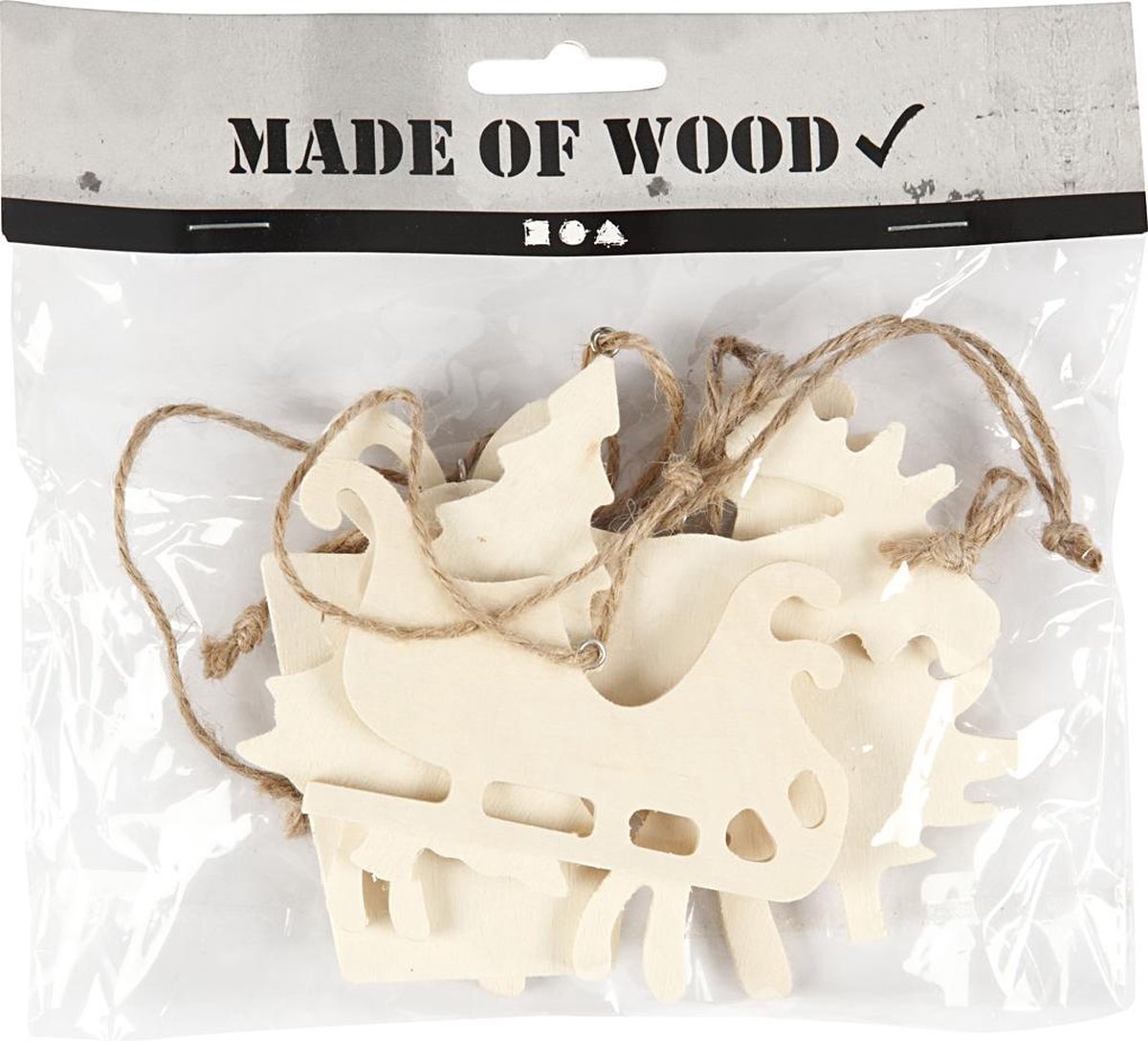 Christmas Ornaments. 7-9 cm. 4 mm. plywood. 6 pc