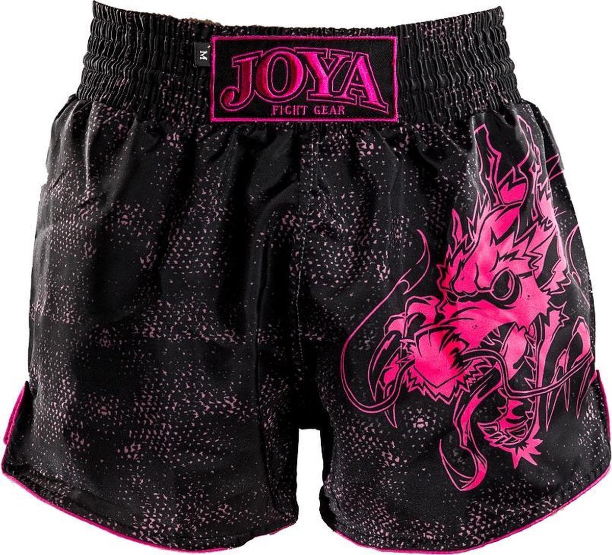 Joya Dragon Kickboks Broekje - Zwart - Roze - XXS