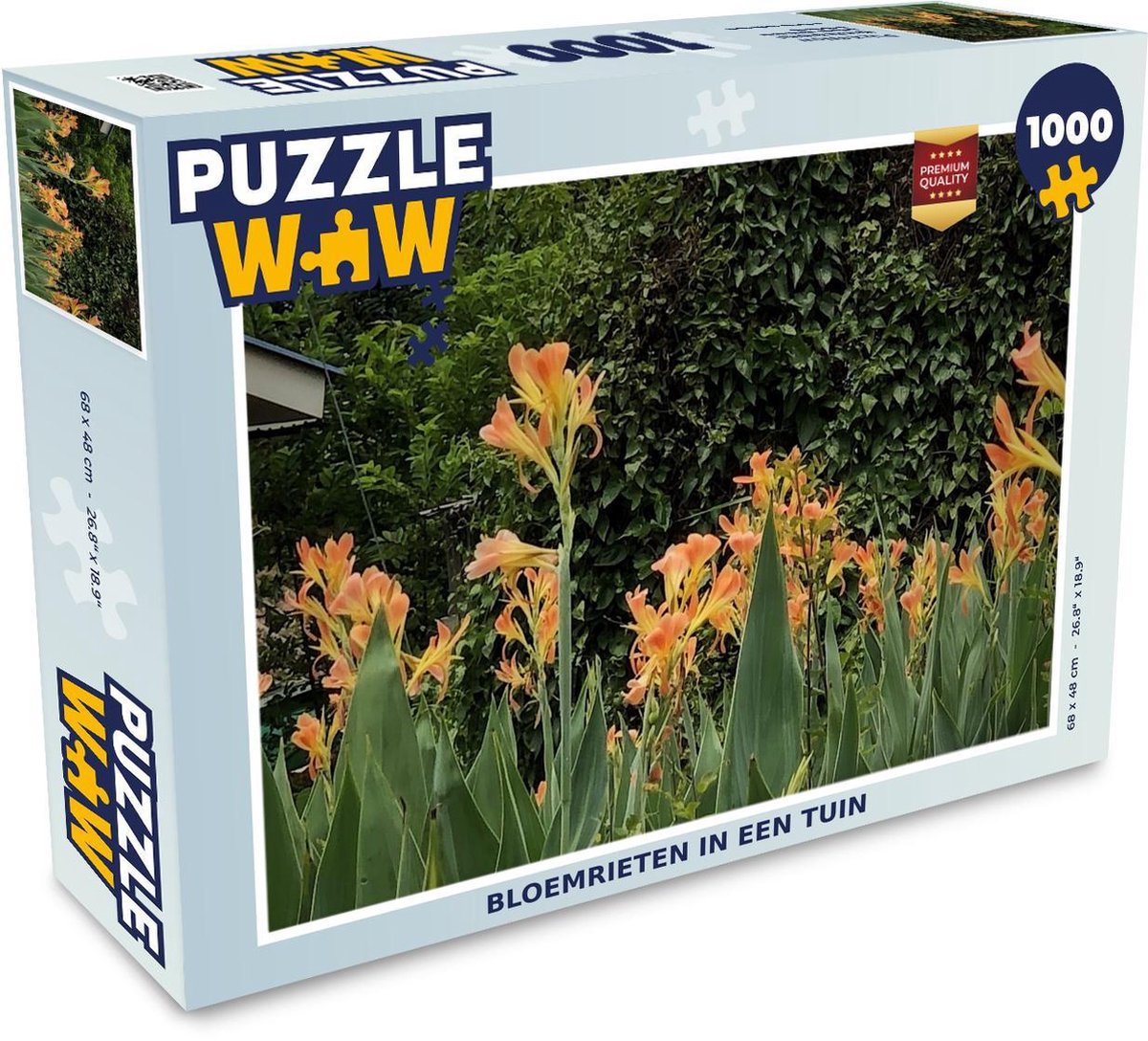 Puzzel 1000 stukjes volwassenen Bloemriet 1000 stukjes - Bloemrieten in een tuin puzzel 1000 stukjes  - PuzzleWow heeft +100000 puzzels