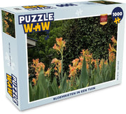 Puzzel 1000 stukjes volwassenen Bloemriet 1000 stukjes - Bloemrieten in een tuin puzzel 1000 stukjes  - PuzzleWow heeft +100000 puzzels