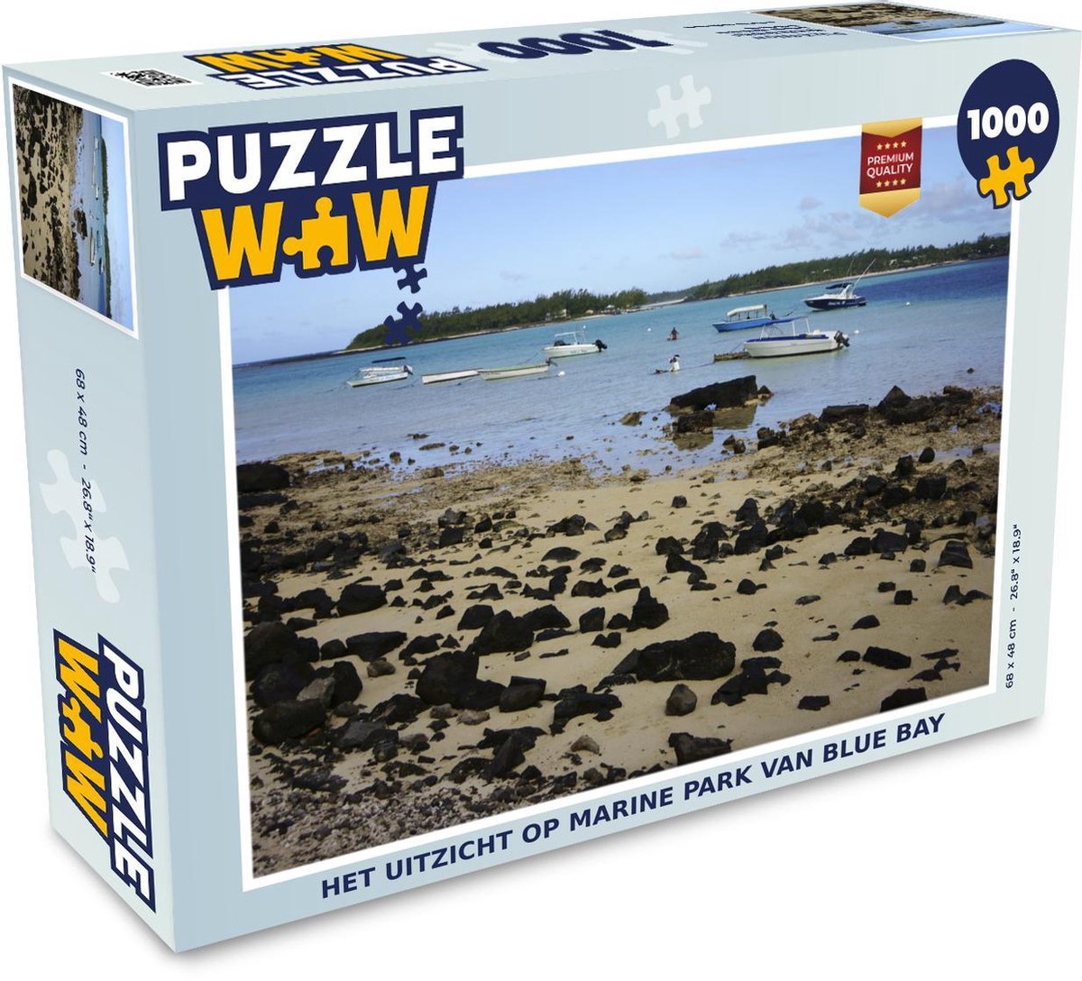 Puzzel 1000 stukjes volwassenen Blue bay 1000 stukjes - Het uitzicht op Marine Park van Blue Bay  - PuzzleWow heeft +100000 puzzels
